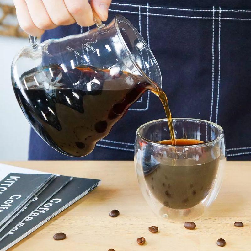 Bình thủy tinh kèm phễu V60 pha cà phê Pour Over 360ML 6