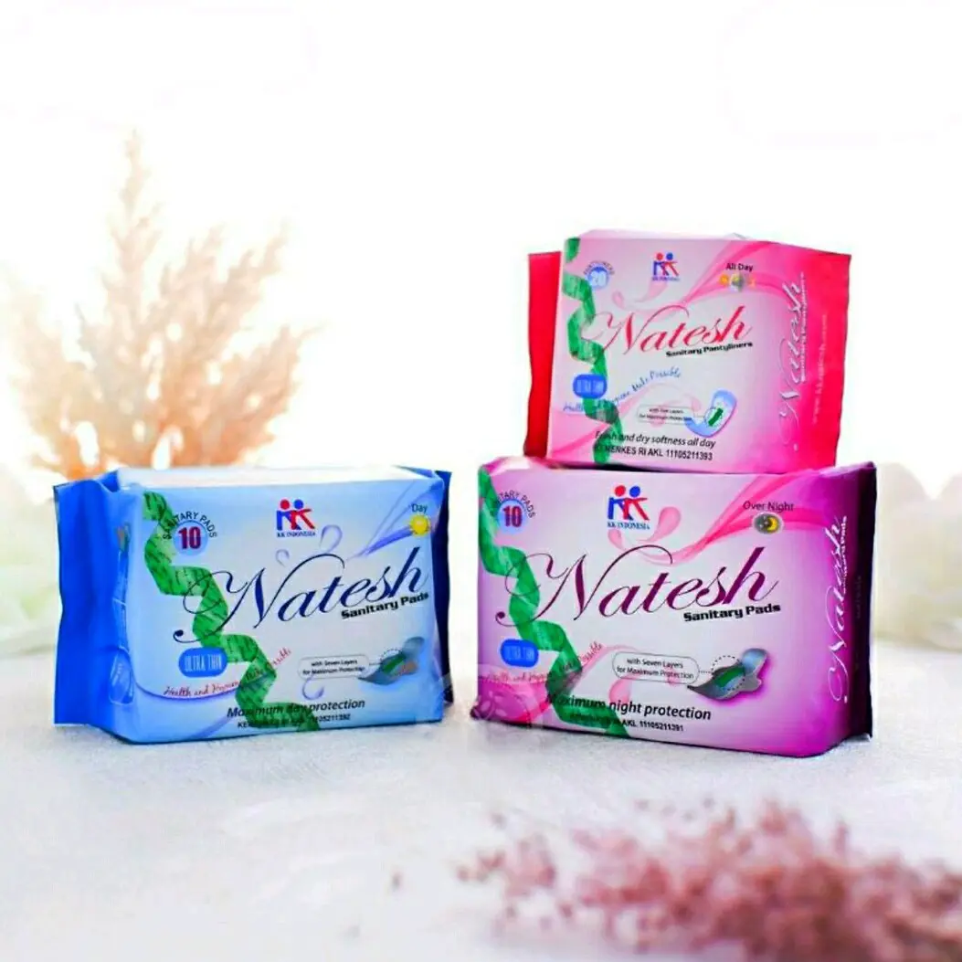 Natesh Pembalut Herbal Pantyliner Day Night use Original