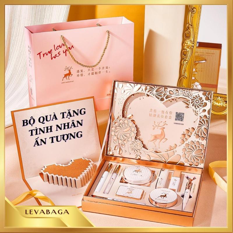  Bộ Trang Điểm Tuần Lộc Quà Tặng Nội Địa Trung Làm Đẹp Makeup Chăm Sóc Sắc Đẹp YOULIYOULA 10 Món Cosmetic Perfume Phấn Mắt Phấn Phủ Women Son Môi Mỹ Phẩm Nữ Son Xịt Thơm Kem Lót 
