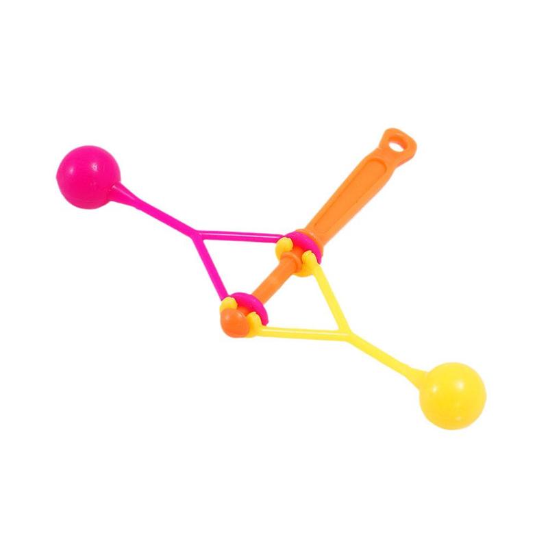 Product Introduction of Traditional Nostalgic Double Touch Ball Hand Rocking Touch Ball Hammer Small Plastic Toy V1F3 25
