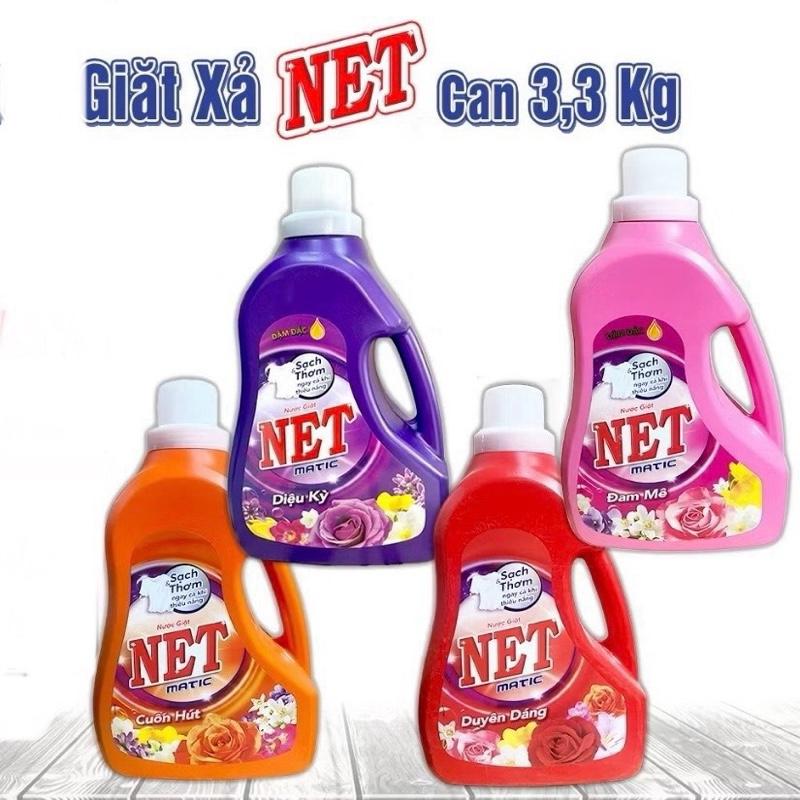  ￼  Sỉ   NƯỚC GIẶT NET MATIC 4 MÀU   CAM ĐỎ HỒNG TÍM - 3,3KG  