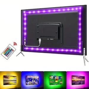 Tira de luz LED alimentada por USB, Tira de luz para retroiluminación de TV, Luz ambiental LED para decoración del hogar