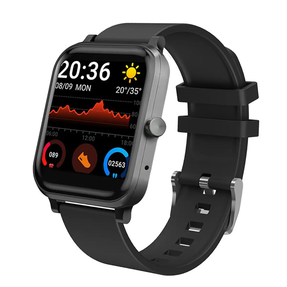 【Ready Stock】 Full Screen Smartwatch Men Women Sports Fitness Music Bluetooth Call Message Reply Alarm Waterproof Watch Men's Smart Watch Suitable for Android IOS Watch jam tangan pintar