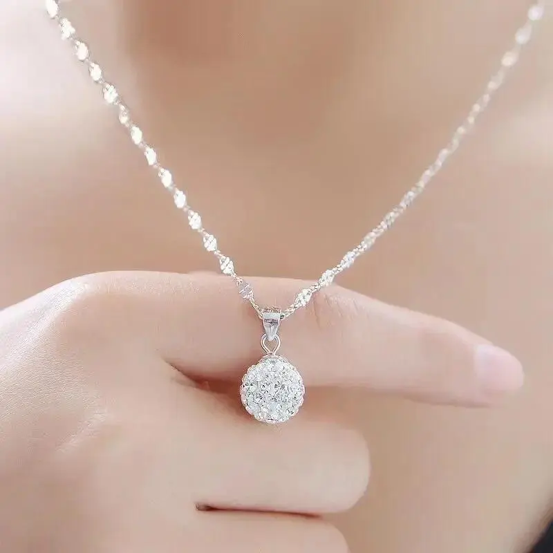 Geometric Circle Pendant Necklace for Women Gold Color Stainless Steel Choker Bride Clavicle Chain Simple Fashionable Trendy Versatile Accessory Gift Giving