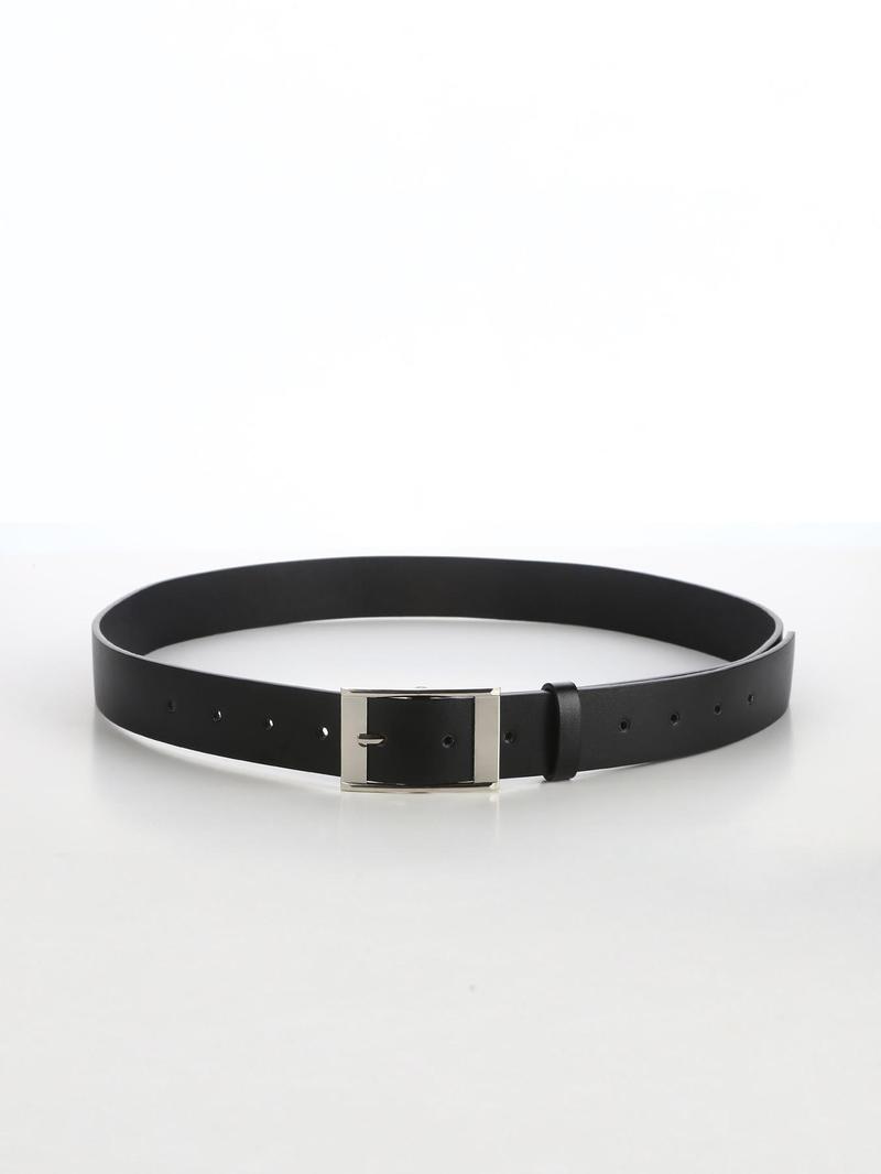 Product Introduction of Casual Men's Plain Color Pu Buckle Belt, Hot Fashion Belt for Party, Daily Clothing Decor, Modern Trendy All-match & Exquisite Belt 5