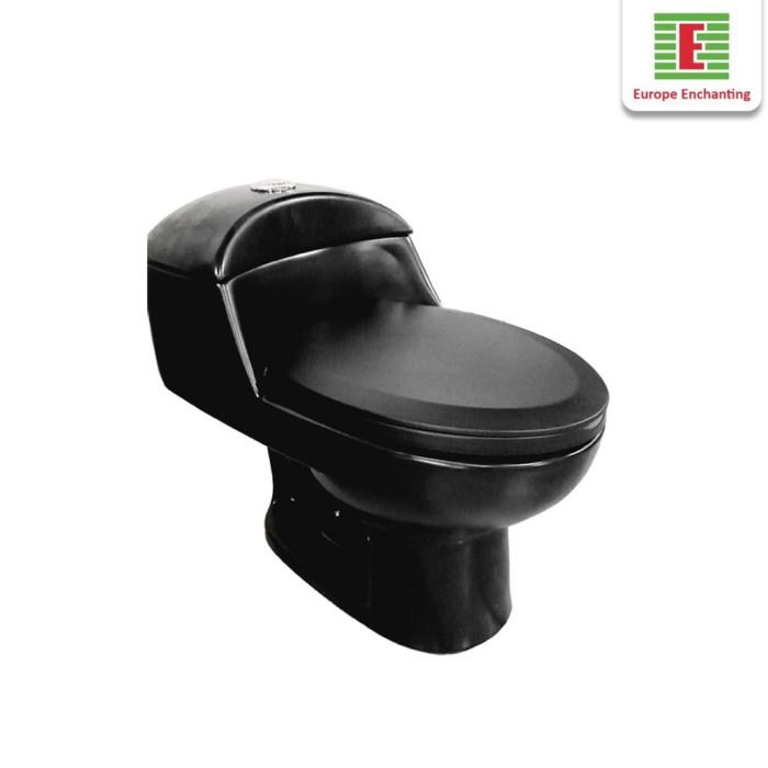 Toilet / Kloset Duduk Keramik Hitam Europe Enchanting E1303 Black 2