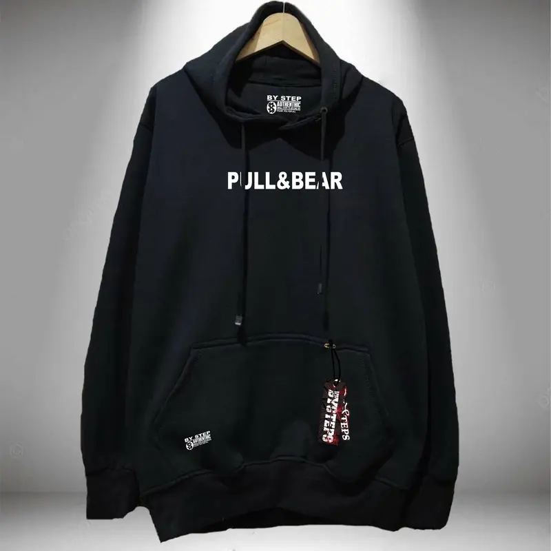 Ananda Hoodie Cowok Keren Jumper  Motif Pull&Bear Sweater Hodie Remaja Lengan Panjang Pakaian Anak Laki Laki 1