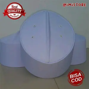 Peci kopiah assagofah haji hitam & putih polos terbaru Songkok Muslim Dewasa & anak