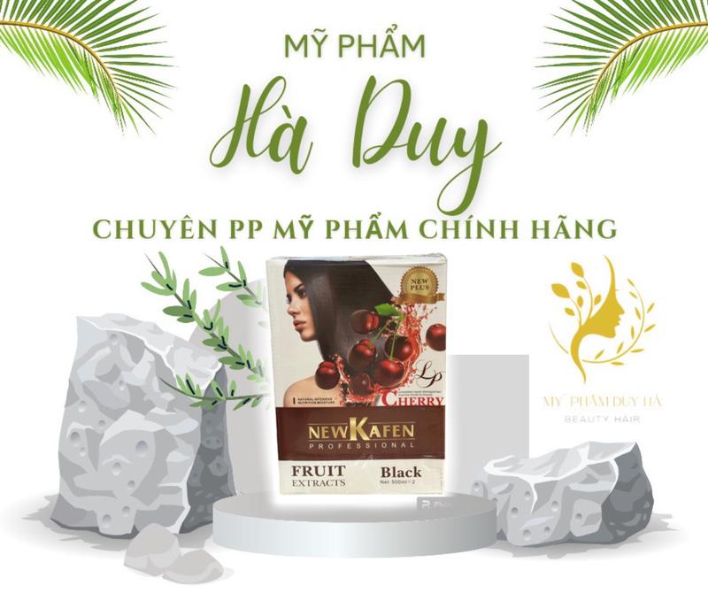 Nhuộm Phủ Bạc New Kafen 500mlX2 có 2 màu, màu nâu và màu đen Nữ Nhuộm Tóc daugo  identoc