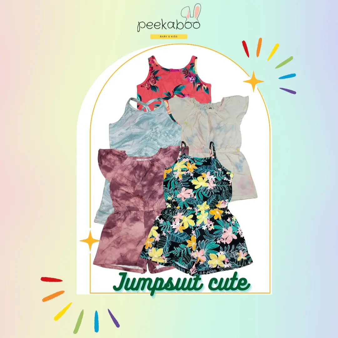Jumpsuit nyaman santai bervariasi Anak Perempuan