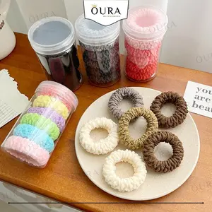 Ikat Rambut Donat Kunciran Anak Dewasa Karet Rambut Korea Aesthetic Isi 6 pcs FREE TOPLES
