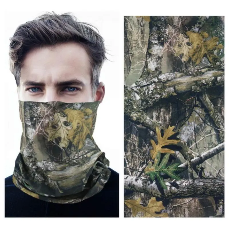 Outdoor Camouflage Pattern Headscarf, 5 Counts/set Breathable Dustproof Cycling Magic Headscarf, Multifunctional Sports Headscarf for Men & Women 4