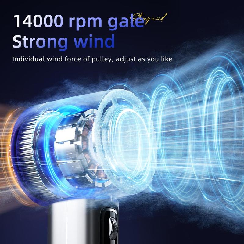 Portable Handheld Fan, USB Rechargeable Fan with 4000mAh Battery, Mini Fan for Travel, Cooling Fan for Makeup and Outdoor Use, Suitable for Women and Men 7