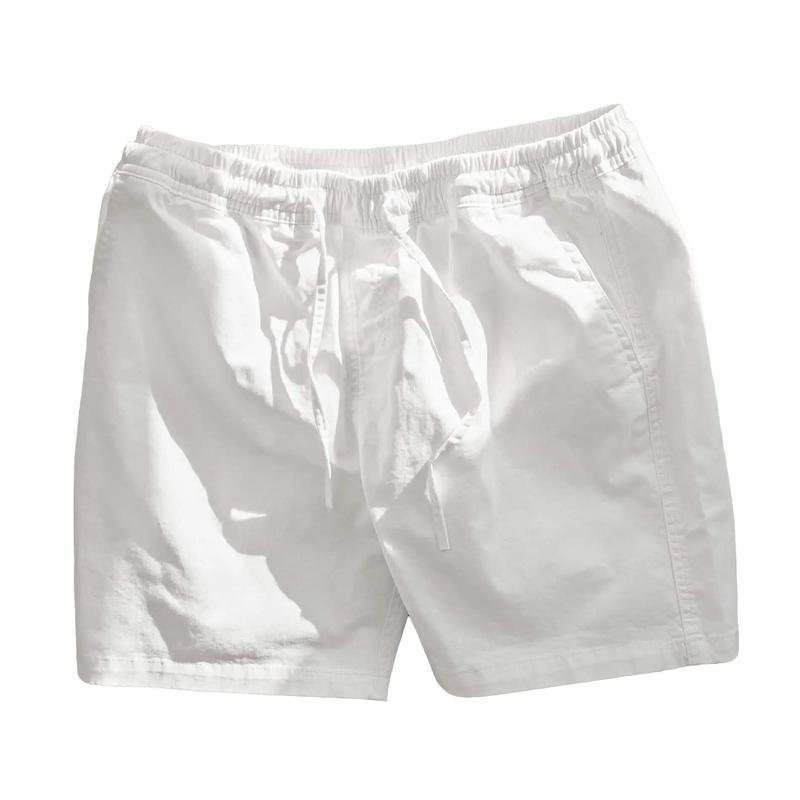 Quần Short KaKi Nam Quần Đùi Nam Form Dáng Trên Gối Chất Liệu Cotton Co Giãn Menswear Có Túi Trắng size. l đĩa ánh sáng màu be caocấp xl to & cao