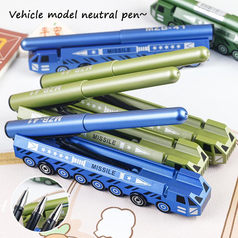 Mô Hình Xe Tên Lửa Bút Gel, Đồ Trang Trí Để Bàn, Văn Phòng Phẩm Sáng Tạo 0