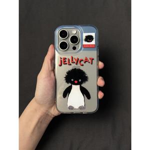 Cute Fluffy Penguin Case for iPhone 16 Pro Max, Compatible with Apple 15, New 14/13/12/11 Soft Case