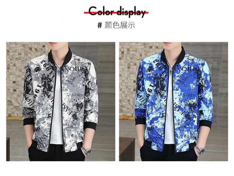 Product Introduction of Áo Khoác Cao Cấp Cho Nam, Bộ Sưu Tập Mùa Xuân Và Mùa Thu, Thời Trang Trẻ Trung, Áo Khoác Mỏng, Phong Cách Hàn Quốc, Dáng Ôm, Áo Bóng Chày Thường Ngày Phù Hợp Với Nam Giới Menswear Jacket 15