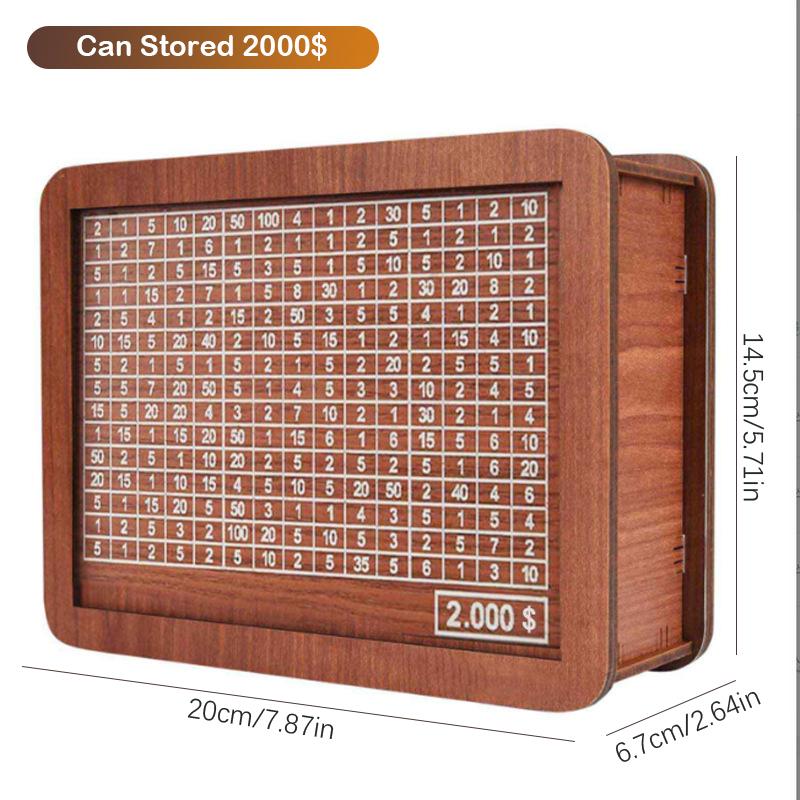 Product Introduction of Cash Box With Counter Wooden Counter Piggy Bank Saveing Kids Adults Cash Box Save Money Cashier Drawer Organizing Crafts Home Decor Decoration 26
