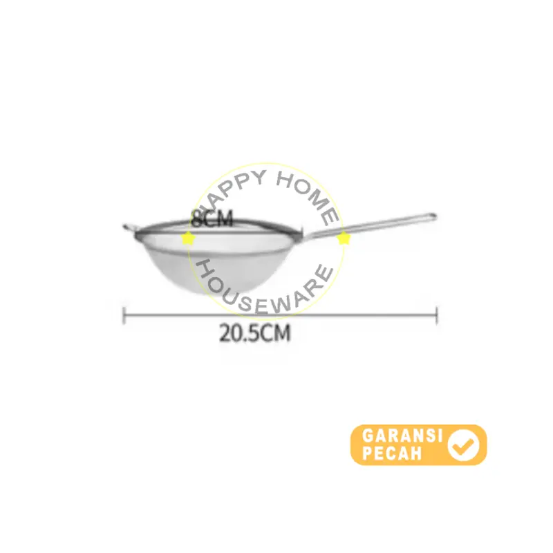Saringan Bubur 8cm / Saringan Stainless / Tirisan Makanan / Saringan Serbaguna 4