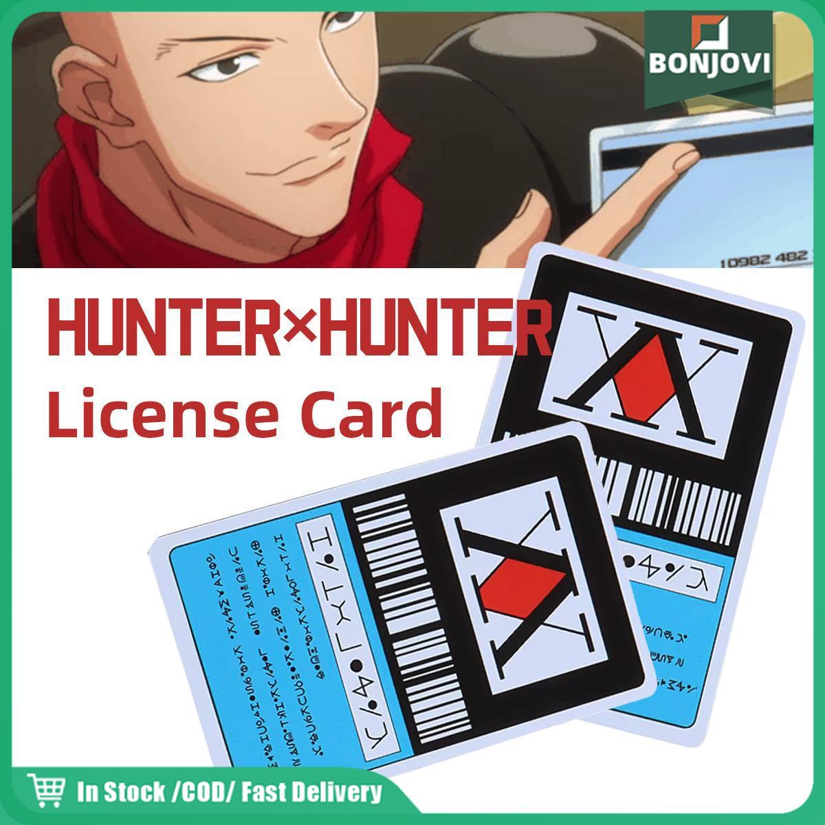 การ์ดใบอนุญาต hunter x hunter card การ์ดเกมลายการ์ตูนอนิเมะ PVC สําหรับเก็บสะสม MRT ATM