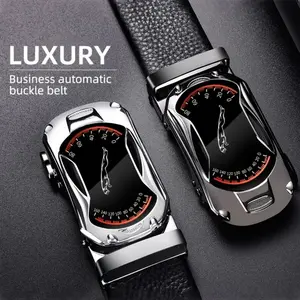 PROMO!!! Gesper Otomatis Sabuk Pria Kulit Sapi Asli Ikat Pinggang Pria Trendy