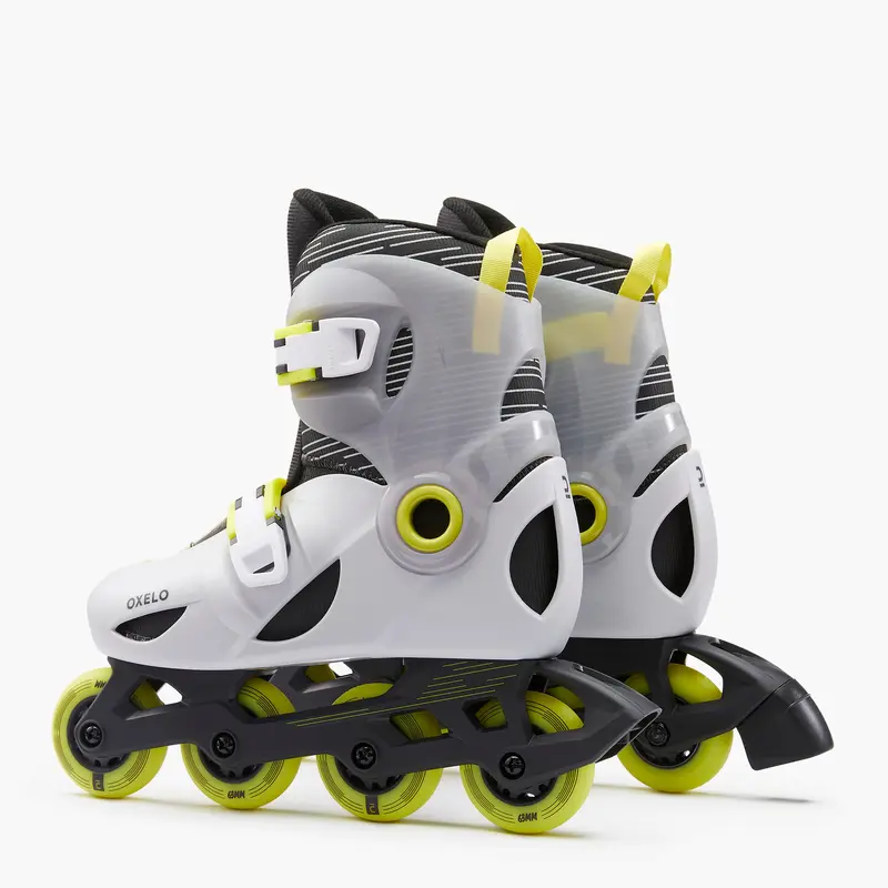 sepatu Roda anak Oxelo Play 5 Power Inline Skates Kids' Original Outdoor - Grey 2