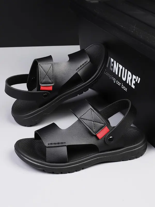 Men's Fashionable Plain Color Slides, Casual Comfortable Non-slip Slippers for Indoor & Outdoor Wear, Breathable Comfortable Shoes for Daily Wear 6