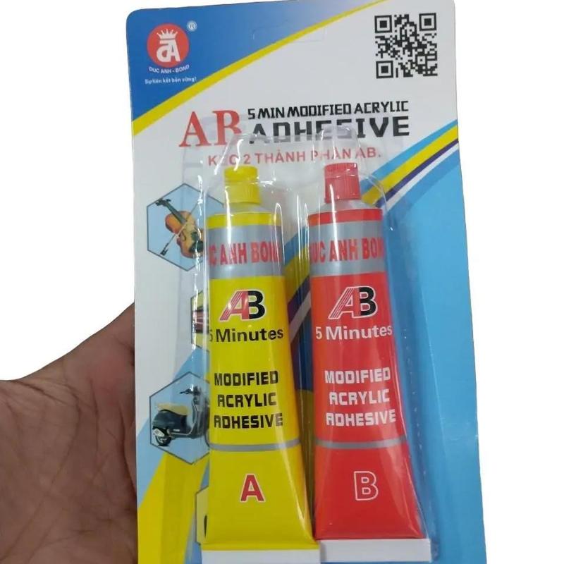 Keo 2 thành phần AB 20g/24 vỉ/56g/24 vỉ/80g/12 vỉ - Chống nước, chịu nhiệt, gắn đa dạng vật liệu