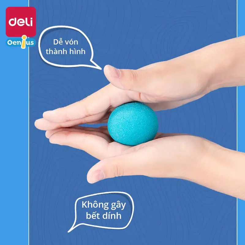 Cát Động Lực Cho Bé Deli - Cát vi sinh Đồ Chơi An Toàn - Không dính tay, Lên Khuôn Tốt, Cát Hạt Gel Mịn - Túi zip 500g Toy 3