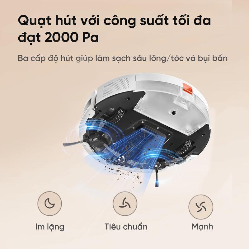 Product Introduction of [DEAL SỐC] Robot hút bụi lau nhà Xiaomi Vacuum E5" - Ba cấp độ hút - Lực hút 2000Pa - Điều khiển giọng nói - BH 12 tháng Máy Hút Bụi Làm Sạch 20