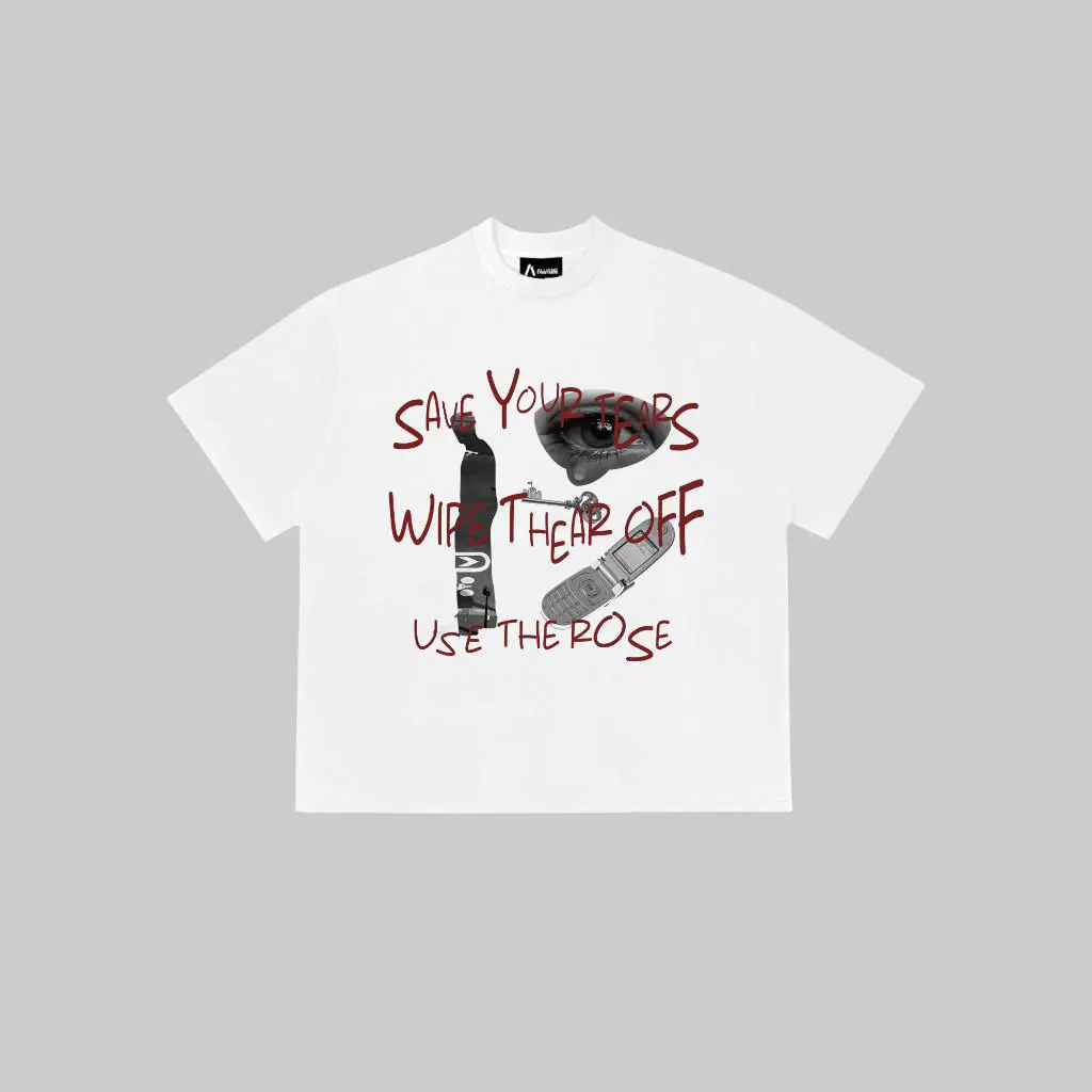 T-Shirt Áo Thun 280GSM People - Eyes - Key - Phone Allianz Form Boxy Chất liệu Cotton