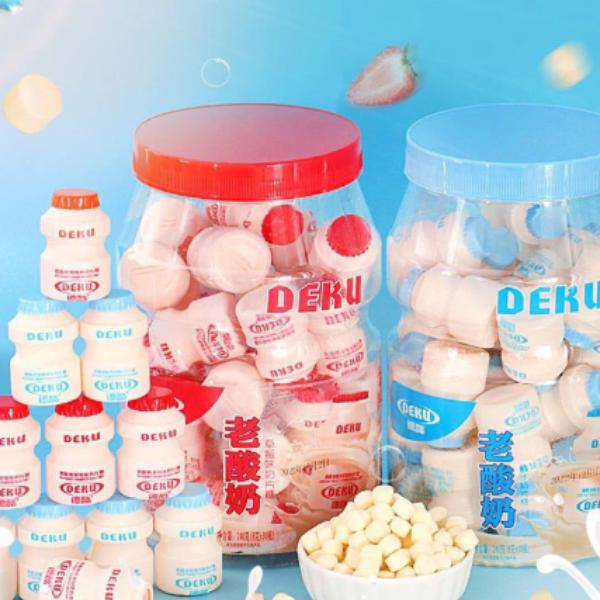 Hộp to 30 hũ nhỏ kẹo sữa chua viên nén Deku thơm ngon