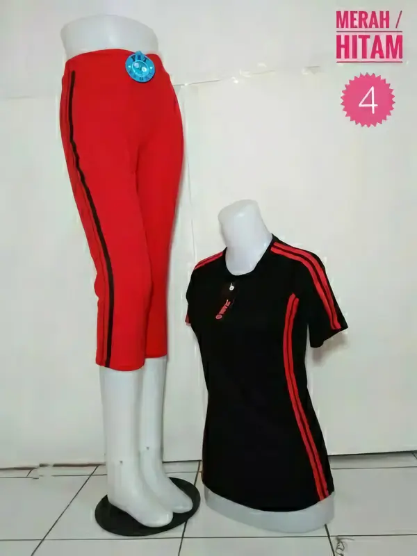 BEST SELLER -  Setelan Senam Aerobic Pendek Wanita / Setelan Olahraga Yoga Zumba Sepeda Gym Volly / Setelan Olahraga Pendek Wanita Terlaris Sport 4
