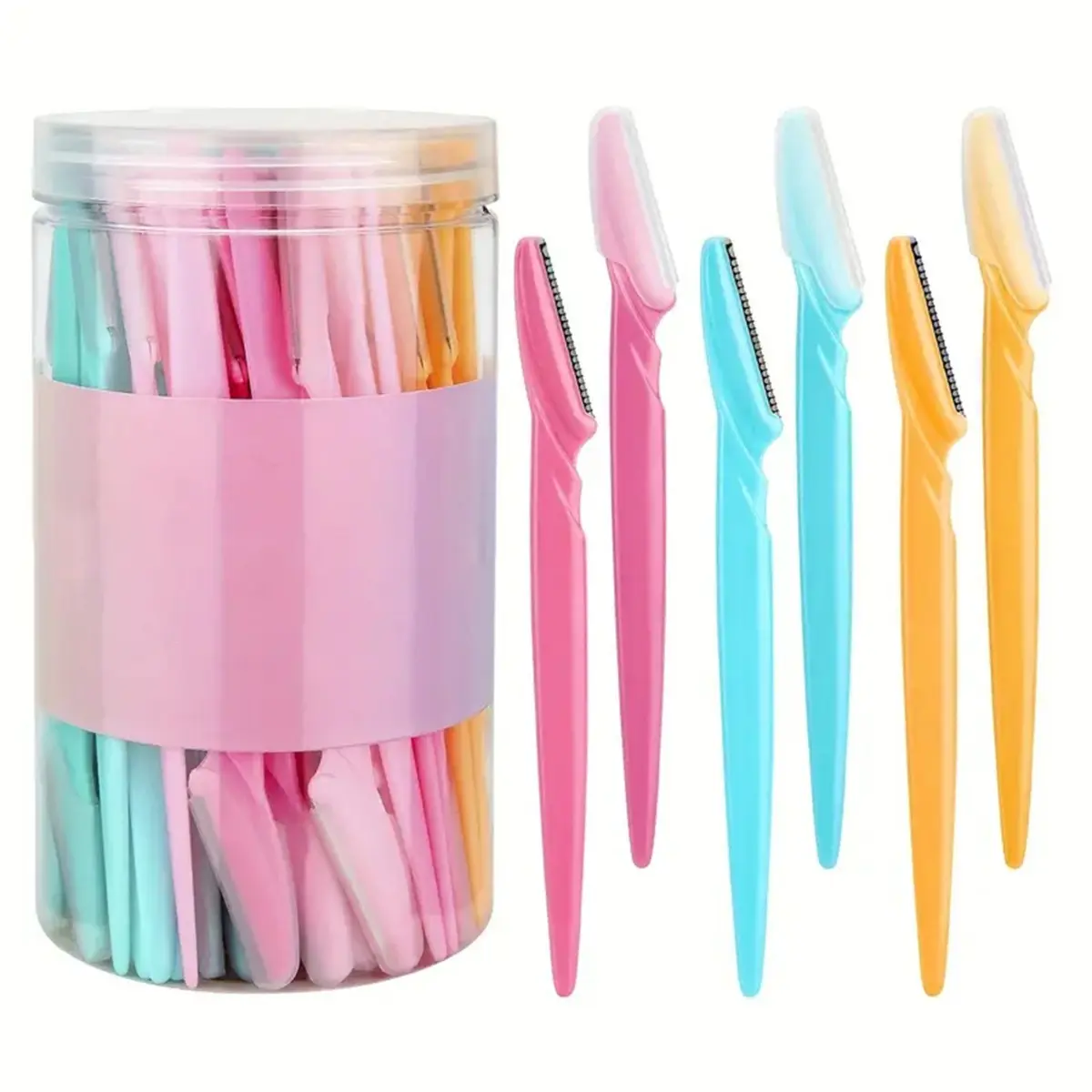 Bestselling 30-Piece Set in Cans of Delicate Eyebrow Razor & Shaper - Anti-Scratch Makeup Eyebrow Tool, Multiple Colors Available