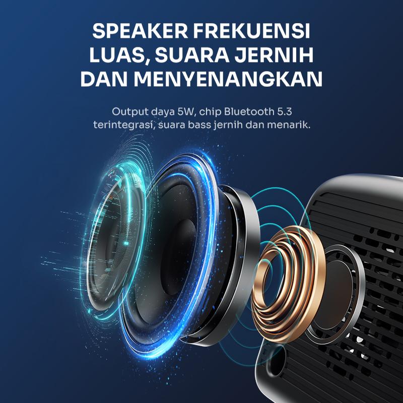 Product Introduction of ROBOT Speaker RB170 Bluetooth 5.3 with LED Display & Alarm Clock Garansi 1 Tahun Jam Smart 2