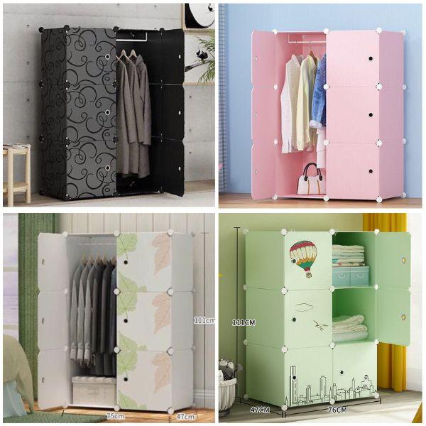 TỦ NHỰA LẮP GHÉP 6 Ô ĐỰNG TÚI XÁCH NÓN BẢO HIỂM ĐỒ DÙNG CÁ NHÂN