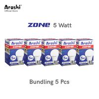 Gambar Arashi Lampu LED Zone 5watt CDL 5pcs - Cahaya Putih - Putih dari Arashi asia Kab. Tangerang 1 Tokopedia