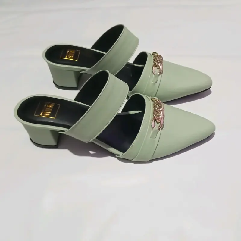 Sandal Heels Wanita 5cm Size 37 Sampai 44 Karet Shoes Selop Sendal 2