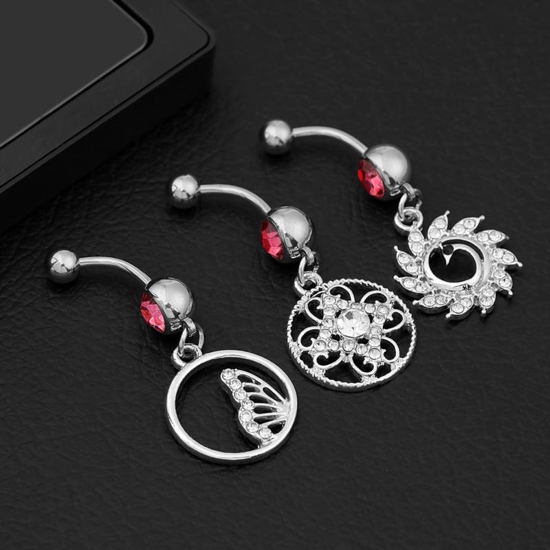 Product Introduction of Belly Button Studs Stainless Steel Zirconia Piercing Jewelry 0