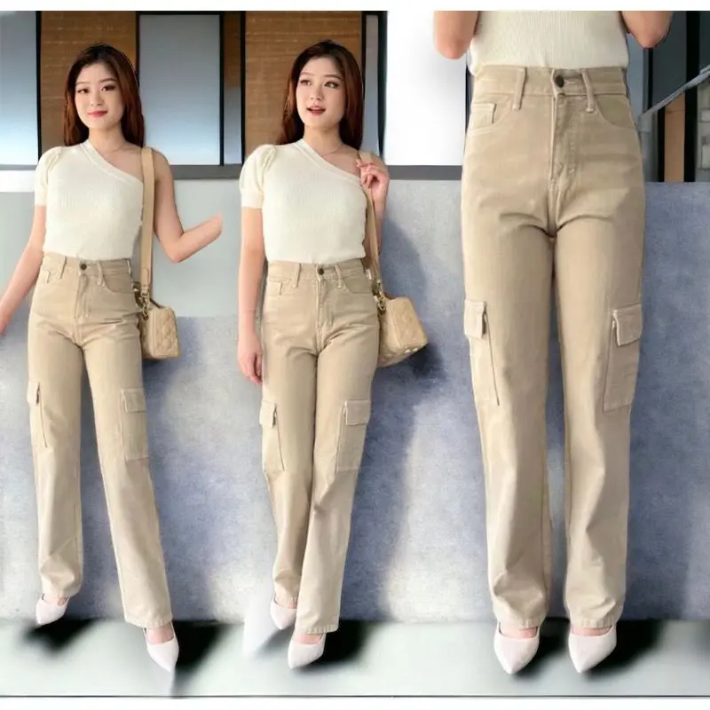 CELANA JEANS HIGHTWAIST CARGO PREMIUM 3