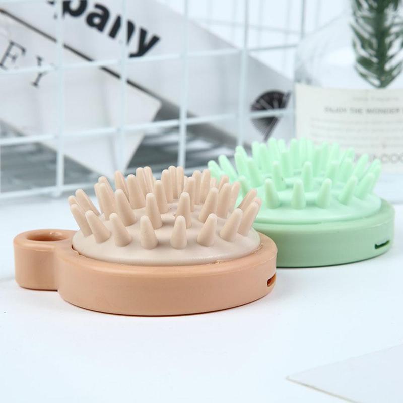 Bàn Chải Gội Đầu Mát Xa, Chất Liệu Silicon, Làm Sạch Gàu Và Da Đầu, Lược Mát Xa Ma Thuật, Chống Ngứa, Thiết Bị Cào 4