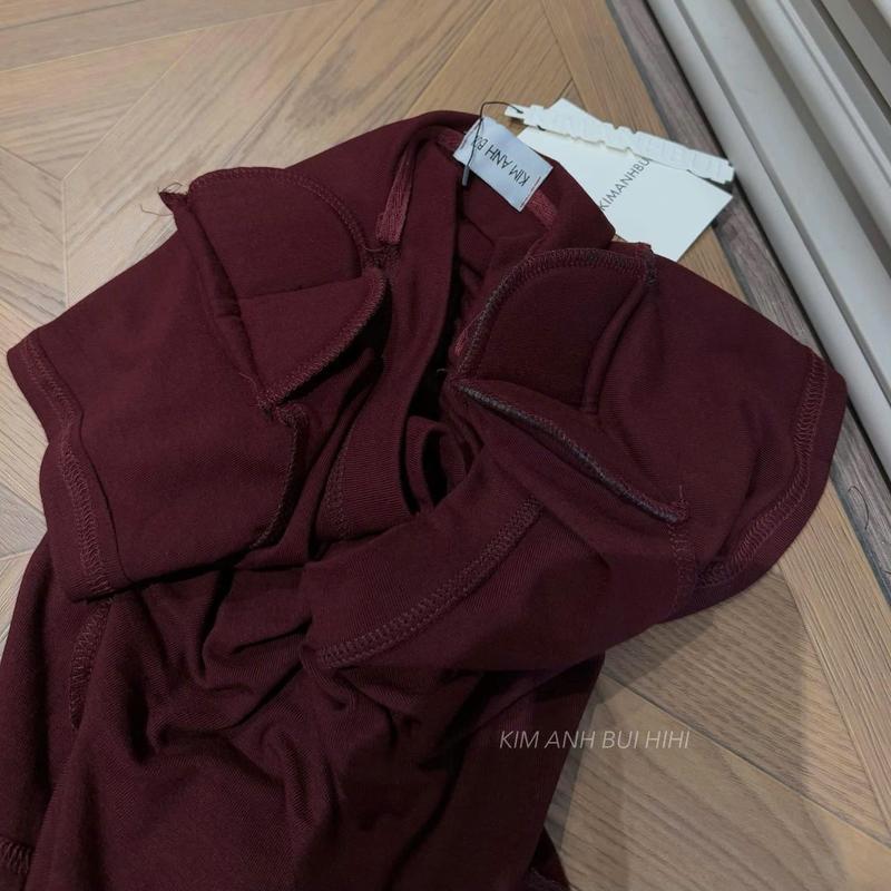 Áo Zip Cộc Tay Cổ Tim Cho Nữ 4