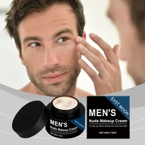 East Moon Krim Rias Pria Warna Nude Alami Tekstur Ringan Melembabkan Concealer Tahan Air Keringat Tahan Lama Menyegarkan Tanpa Pewarna / East Moon MEN'S Nude Makeup Cream tanpa pewarna untuk kulit sensitif sensitive/software