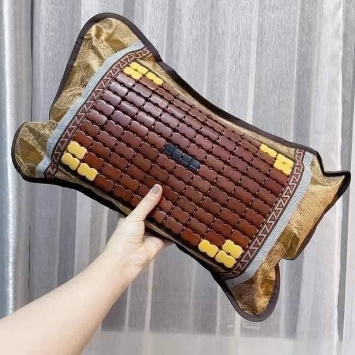 combo 2 gối hạt trúc điều hoà giúp giấc ngủ ngon, chống nóng chống bí cho mùa hè oi bức tặng kèm 1 bàn chải than tre hoạt tính xuất Hàn bossi 1