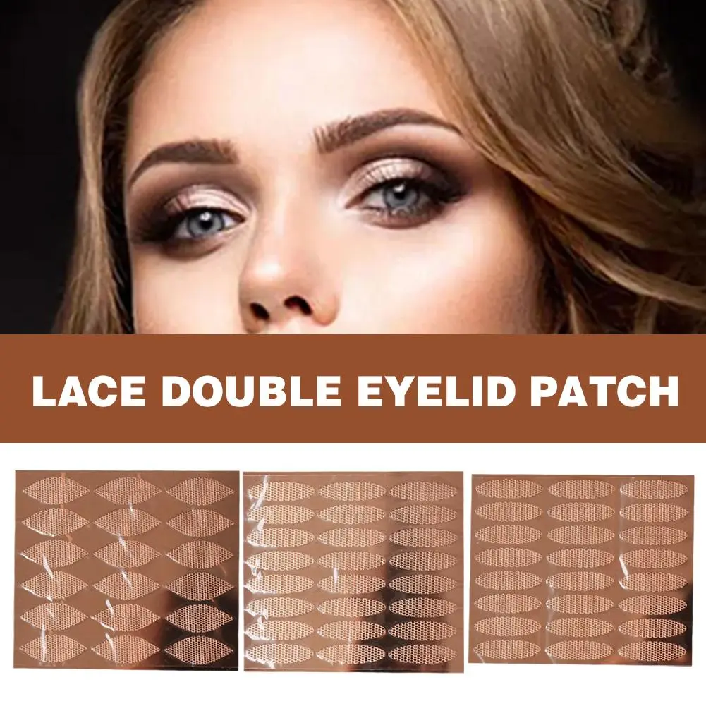 BLISS Lace Mesh Eyelid Sticker Waterproof Big Eye M/L/XL Lace Paste Eye Lift Strips With Auxiliary Tool Mesh Type Makeup Tools Invisible Eye Stickers