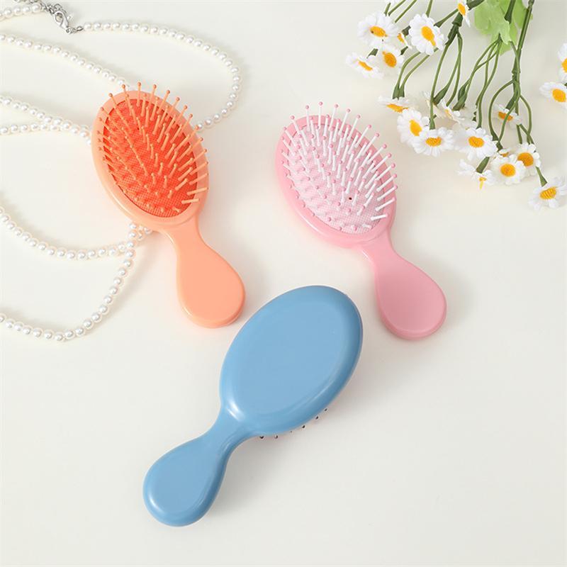 AT 1 Pcs Mini Soft Bristles for Women Baby Girls Kids Wet Hair Brush Hair Combs Small Pocket Travel Hair Brush Hair Combs 2