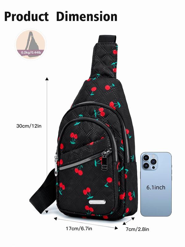 Women's Solid Color Quilted Fanny Pack, Fashionable Zipper Chest Bag for Daily Used, Casual Trendy Versatile High-quality Belt Bum Crossbody Bag, Sling Bag 9