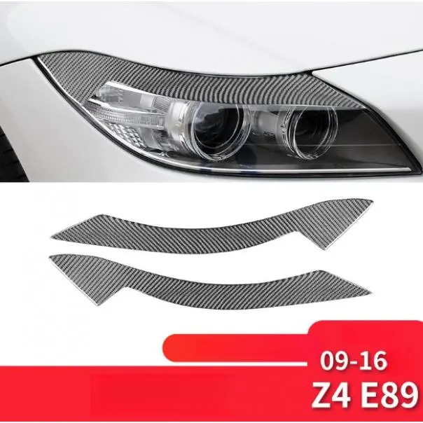BMW Z4 headlight decoration stickers E89 headlight eyebrow carbon fiber protection stickers