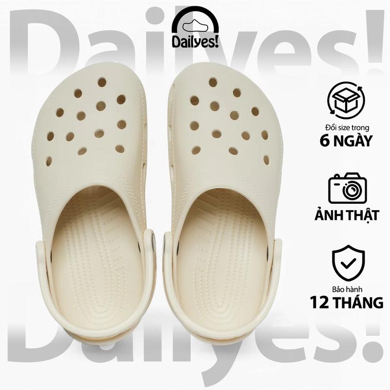 Dép Sục Classic Nam Nữ - Full Tag, Full Tem, tặng 10 sticker 3D, Hỗ Trợ Đổi Trả - Dailyes
