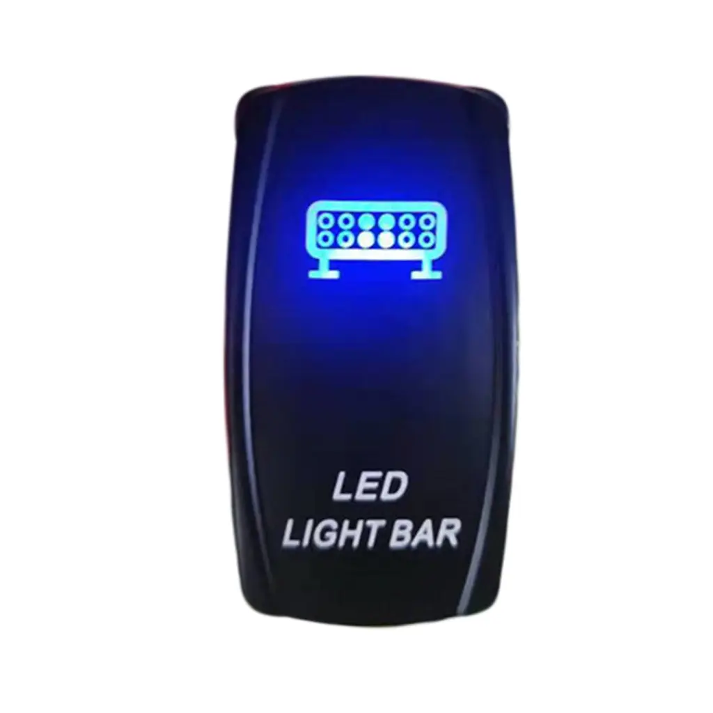 Car Switch Boat Truck Light Toggle LED 5pin Waterproof Bar Rocker Lever Style